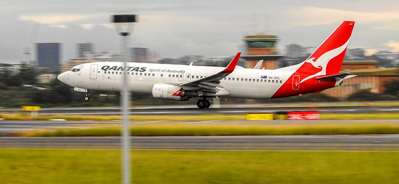 Qantas take-off