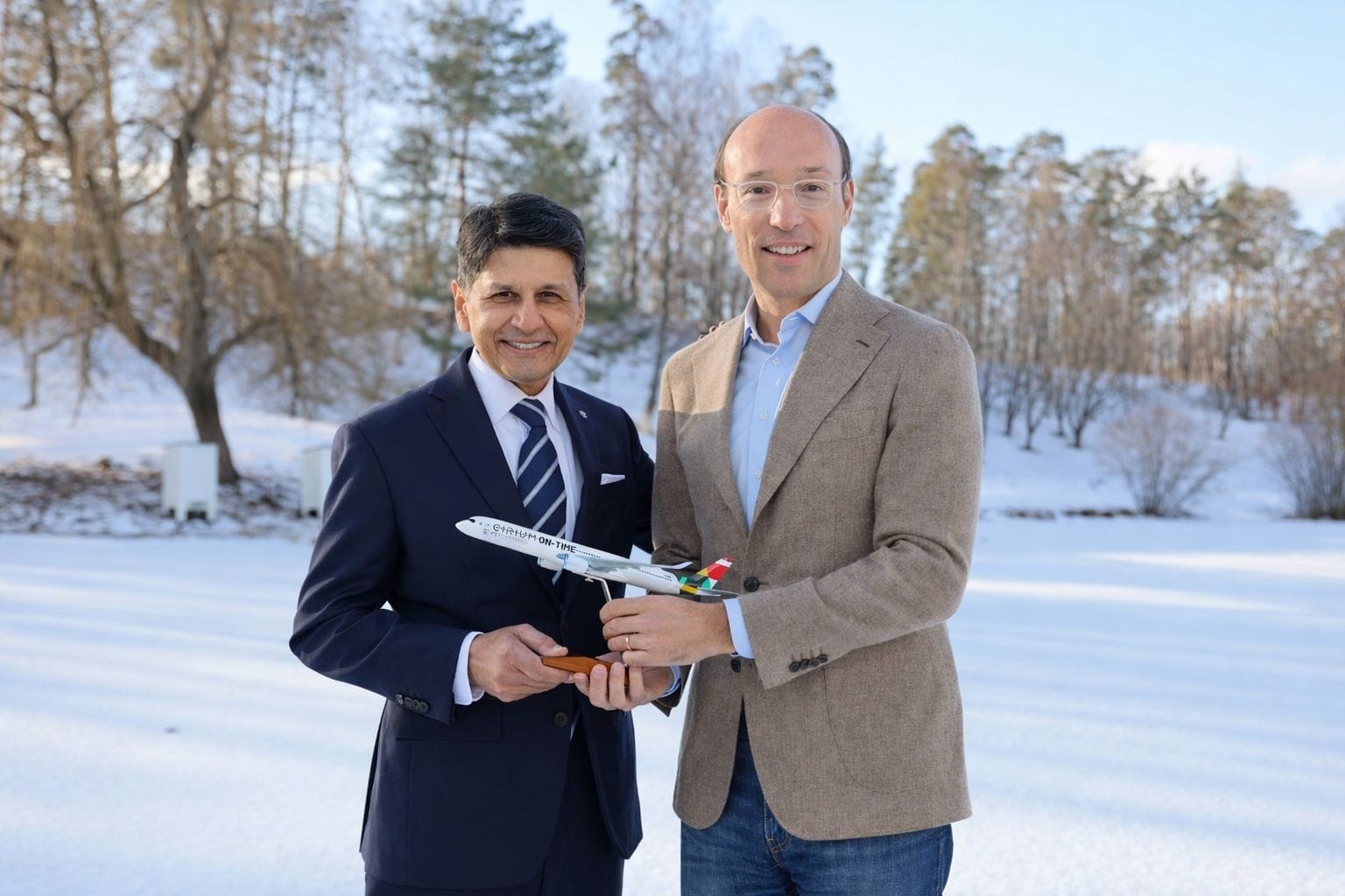 Our colleagues at SAS received a limited-edition Cirium aircraft.