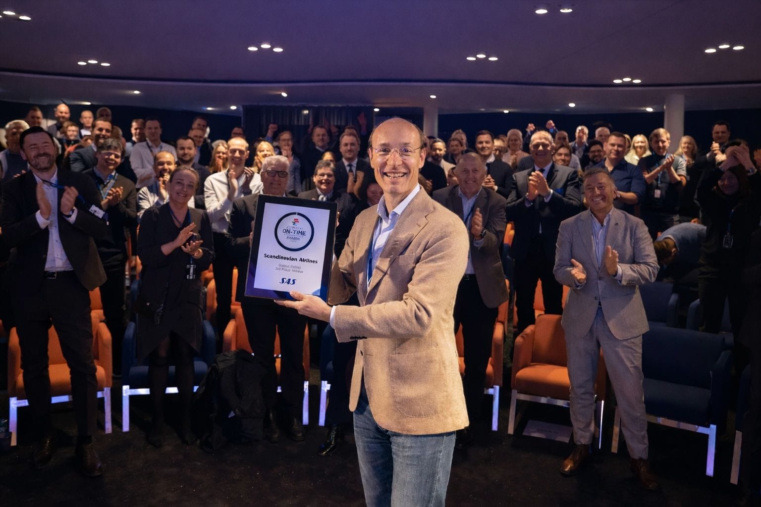 Sharing the award with the SAS team.